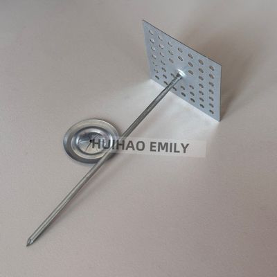 سیستم HVAC لوازم جانبی سخت افزار عایق ناخن های پین با پایه سوراخ شده