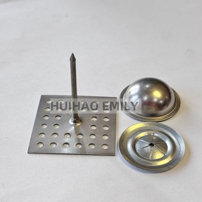 پن های لنگر ضدعفونی کننده پایه سوراخ شده فولاد ضد زنگ برای پشم شیشه ای