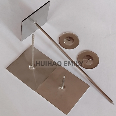 50x50mm صفحه پایه خود چسبنده عایق آویزان پن های آویزان برای عایق دیواری خارجی