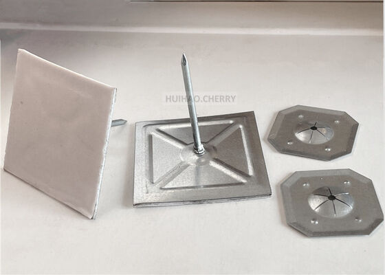 12 گج عایق بندی چوبی پین و واشر گالوانیزه فولاد Rockwool عایق بندی پین