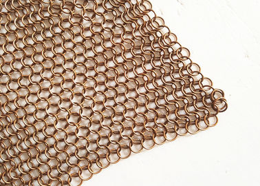 سیم مش 1.2mm قطر Chainmail زنجیر فلزی برای تقسیم فضایی