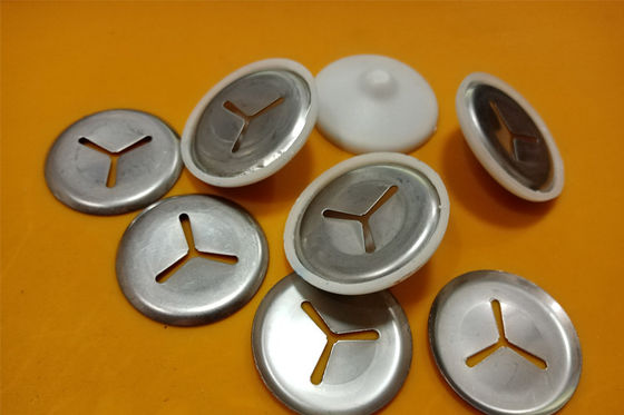 پین های عایق خود قفل شونده 38 میلی متری و گیره ها با یا بدون روکش پلاستیکی برای کارهای بست عایق حرارتی دریایی