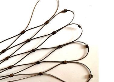 شبکه ایمنی طناب از جنس استنلس استیل انعطاف پذیر 2MM برای محافظت در برابر شیب