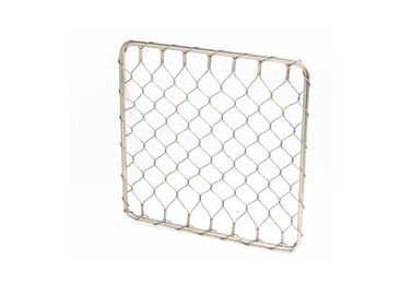 X - نرده مش کابل معماری با قابلیت انعطاف پذیر الماس با قاب لوله گرد