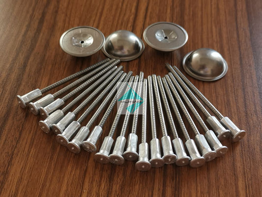 ناخن های جوشکاری CD فولاد ضد زنگ ، پین های عایق فلزی BIM 3 میلی متر با واشرهای قفل شونده پایه جوش آلومینیومی