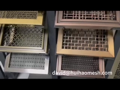 دیوار پارتیشن معماری سیم بافته میش گوشت فولاد ضد زنگ قطر مسطح