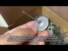 قطعات جداکننده ی پد عایق بندی: قلاب و ماشین لباسشویی از فولاد ضد زنگ