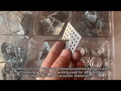 فانوس های عایق آلومینیومی برای دیوار و سقف، پین های عایق سوراخ شده برای پشم سنگی