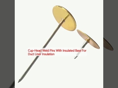 پیین های جوش در بالای فنجان با پایه ای عایق برای عایق بندی پوشه لوله