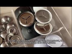 اندازه و جنس قابل تنظیم واشر خود قفل شونده یا درپوش های خود قفل شونده ساخته شده از Huihao